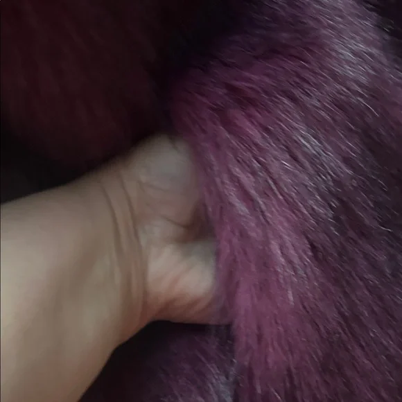 Fashion Nova Faux Fur Teddy Coat in Plum Purple - Picture 5 of 6
